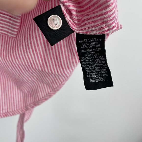 Sanctuary linen strip top Anthropologie small - Picture 6 of 6